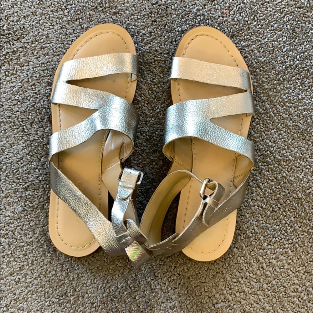 Marc Fisher metallic sandal